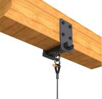WOOD BEAM SUSPENSION WITH SWIVEL EYE- FOR BEAM DEPTHS OF 9" OR MORE & WIDTH 3"-8" WIDE